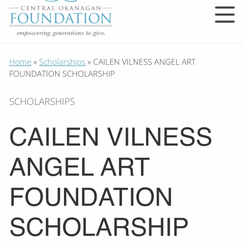 Cailen Vilness Angel Art Foundation